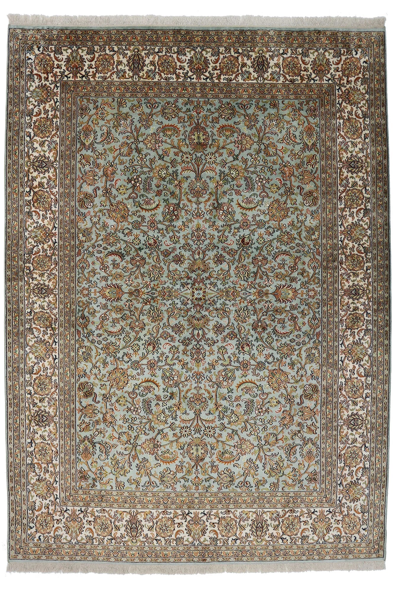 Kashmir silkki-matto 155 X 217 cm Aitomatto