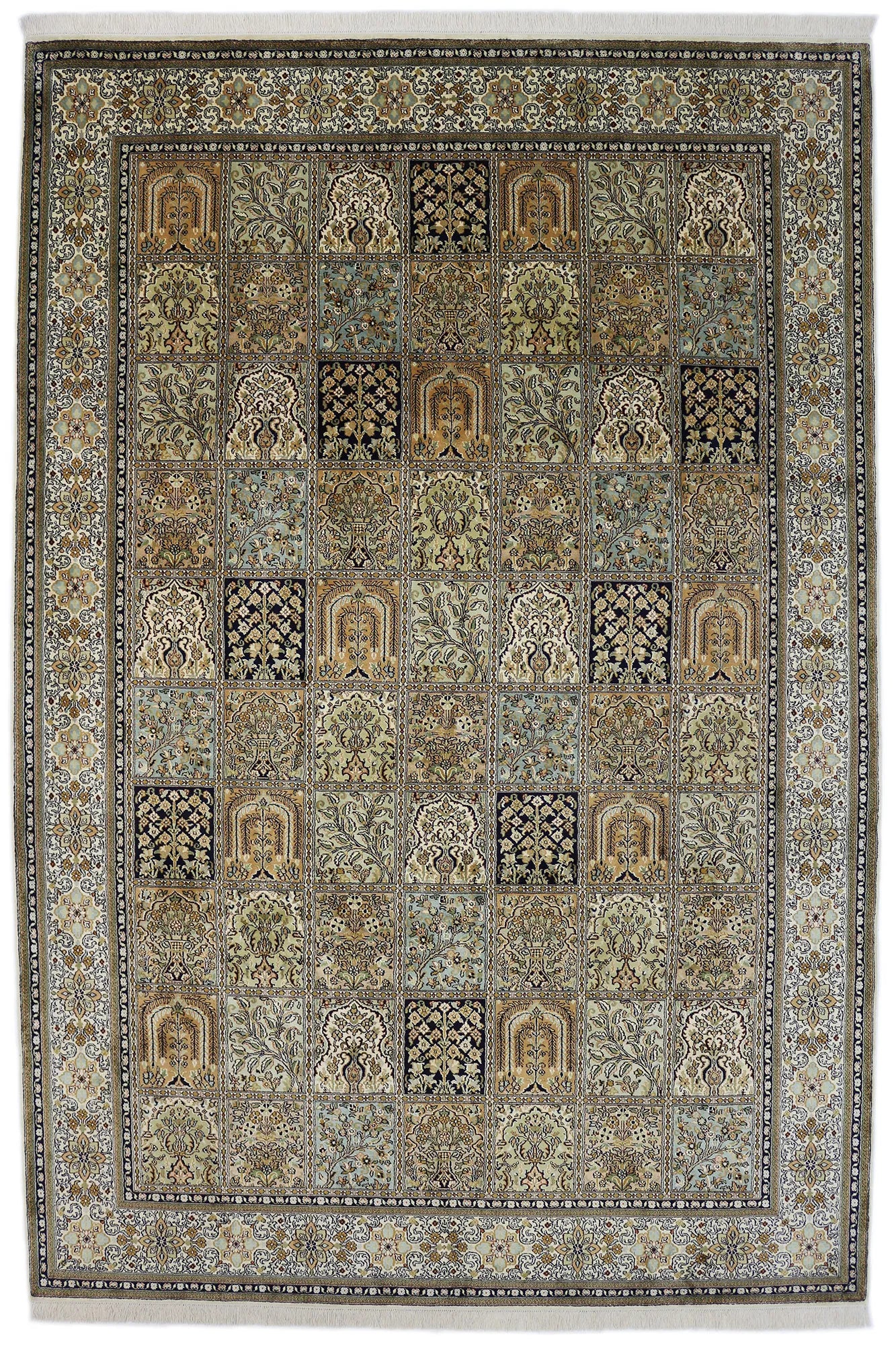 Kashmir silkki-matto 214 X 304 cm