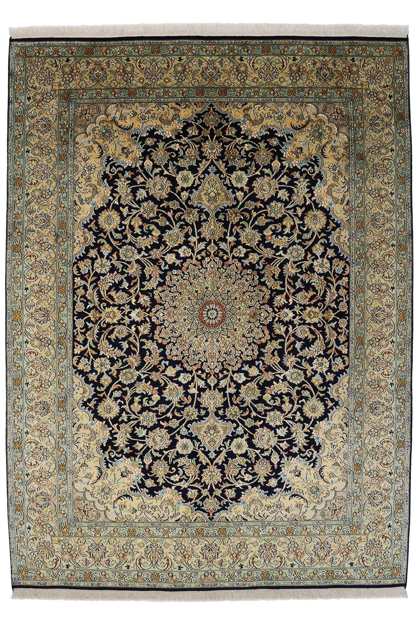 Kashmir silkki-matto 158 X 218 cm Aitomatto