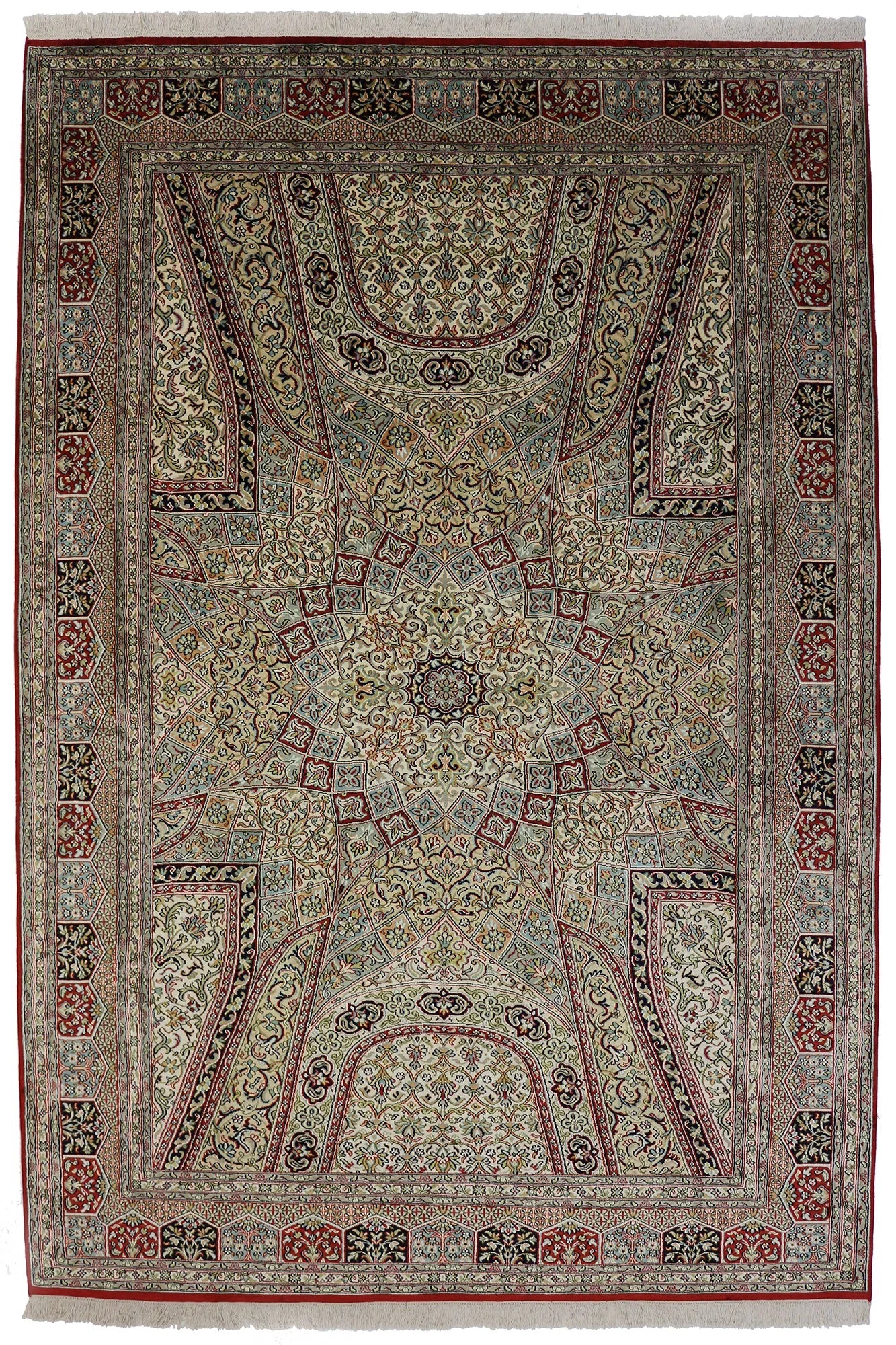 Kashmir silkki-matto 166 X 246 cm Aitomatto