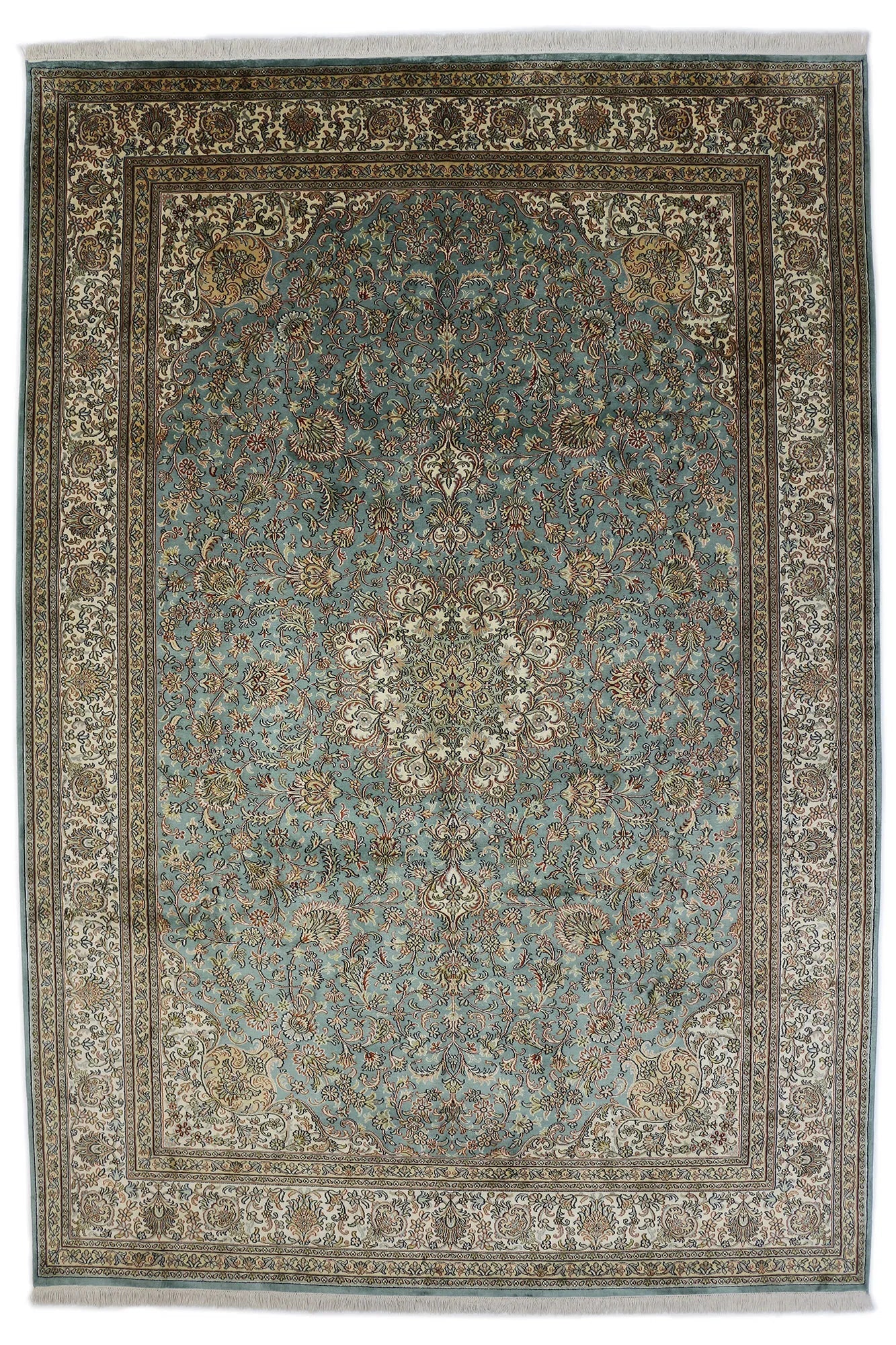 Kashmir silkki-matto 190 X 277 cm Aitomatto