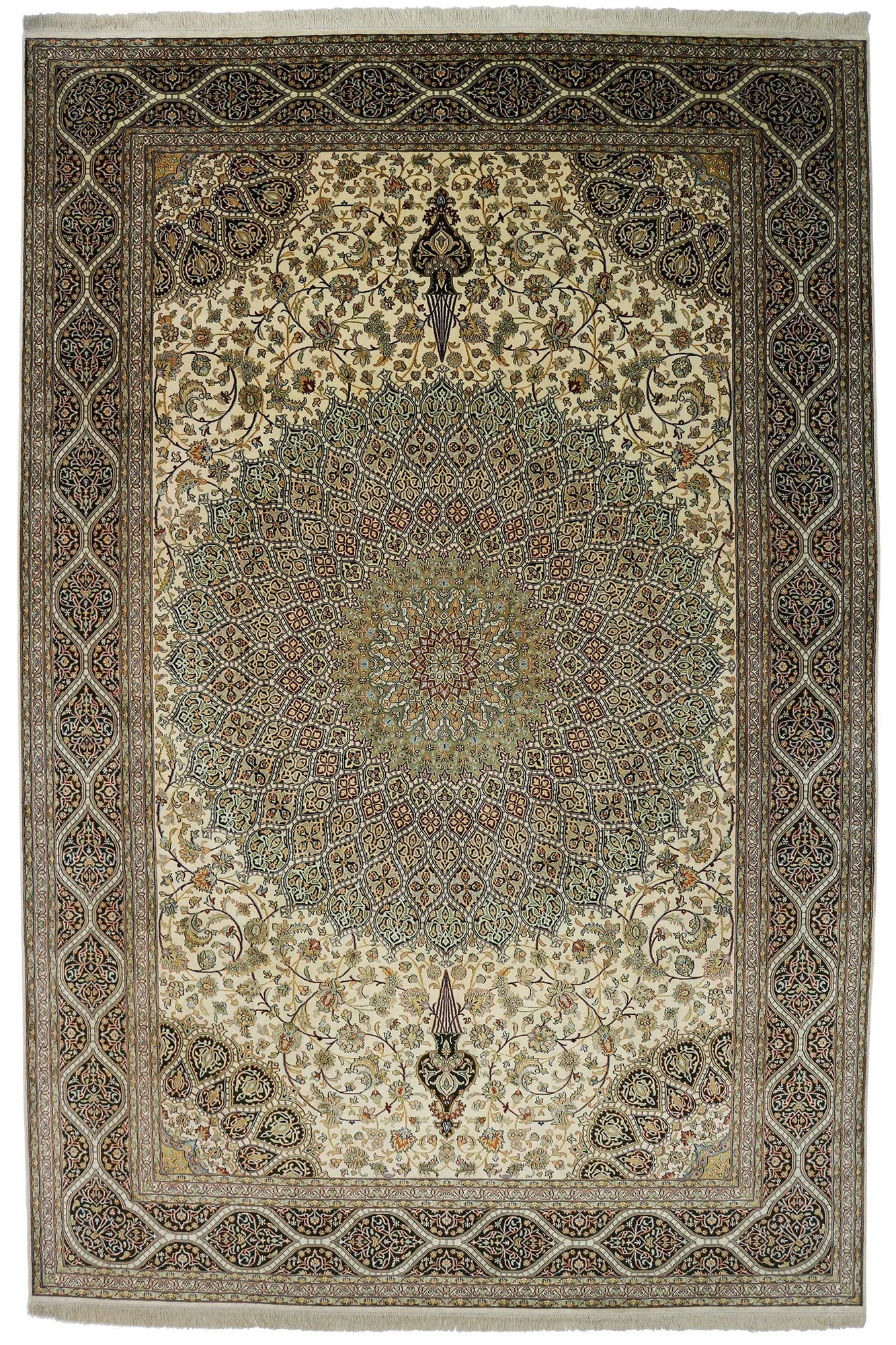 Kashmir silkki-matto 187 X 284 cm Aitomatto