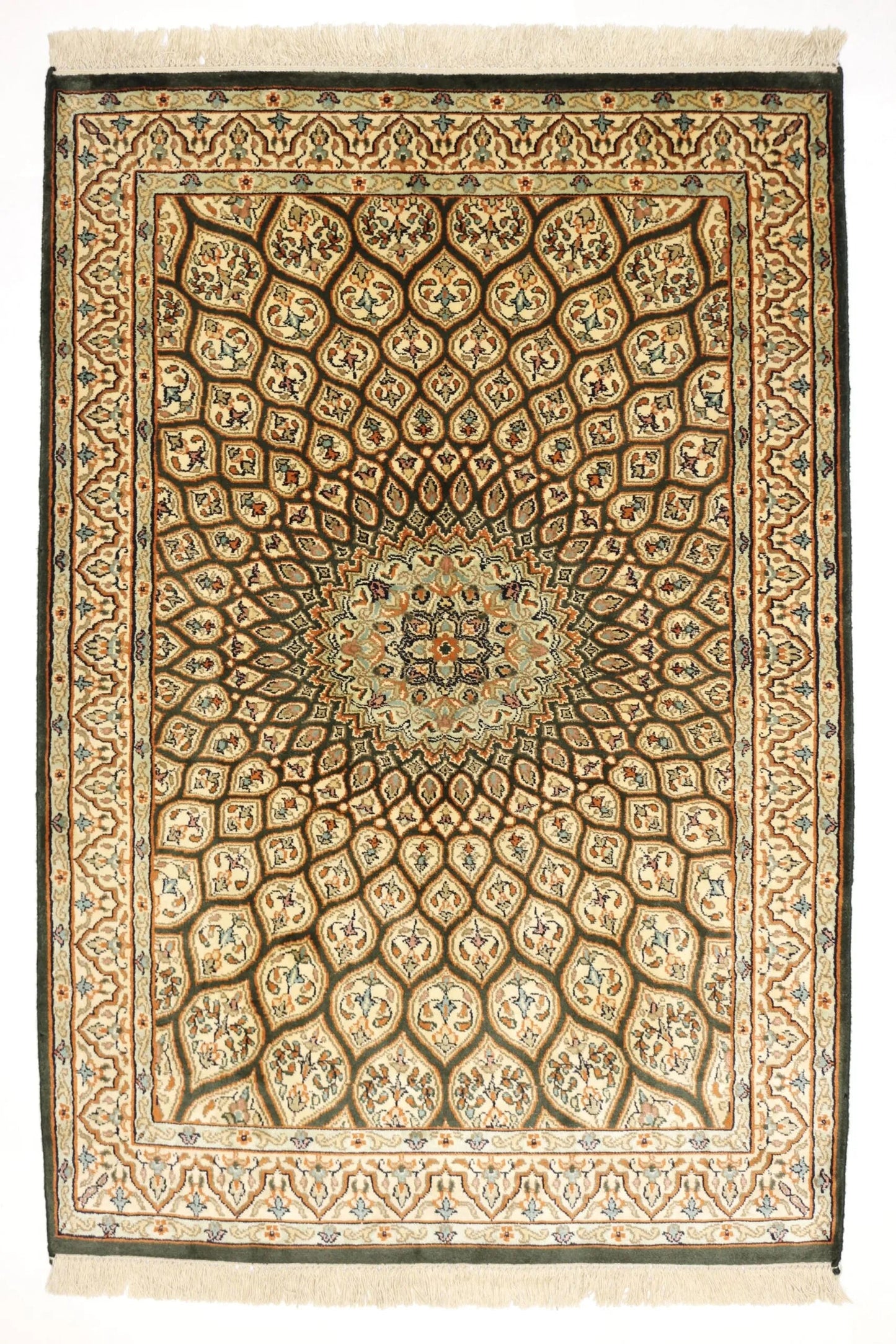 Kashmir silkki-matto 64 X 94 cm Aitomatto