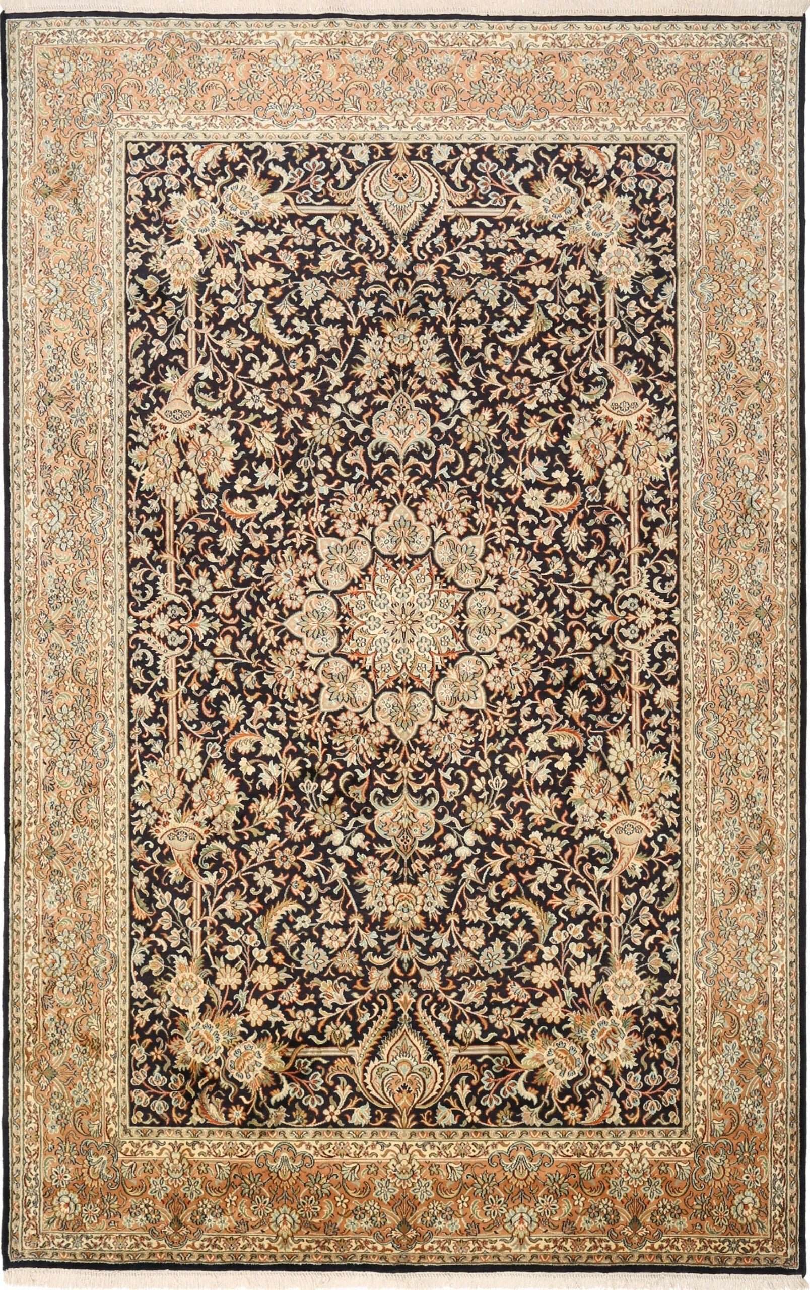 Kashmir silkki-matto 182 X 273 cm Aitomatto