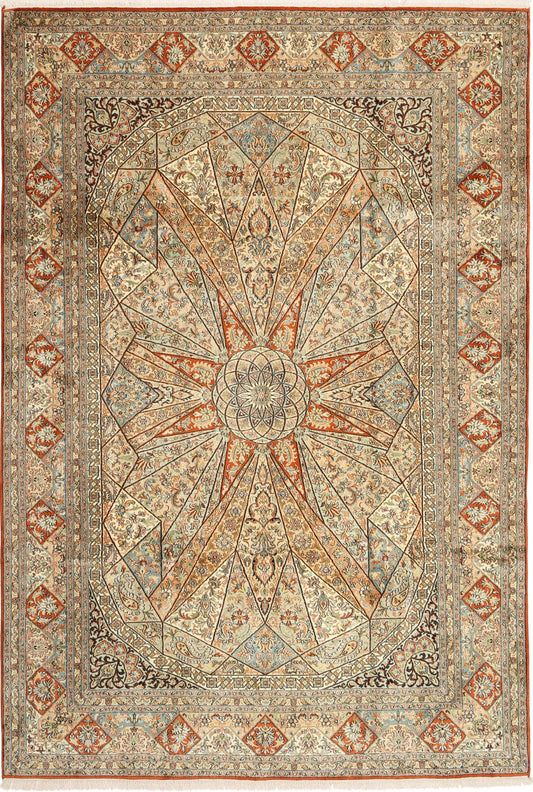 Kashmir silkki-matto 191 X 279 cm