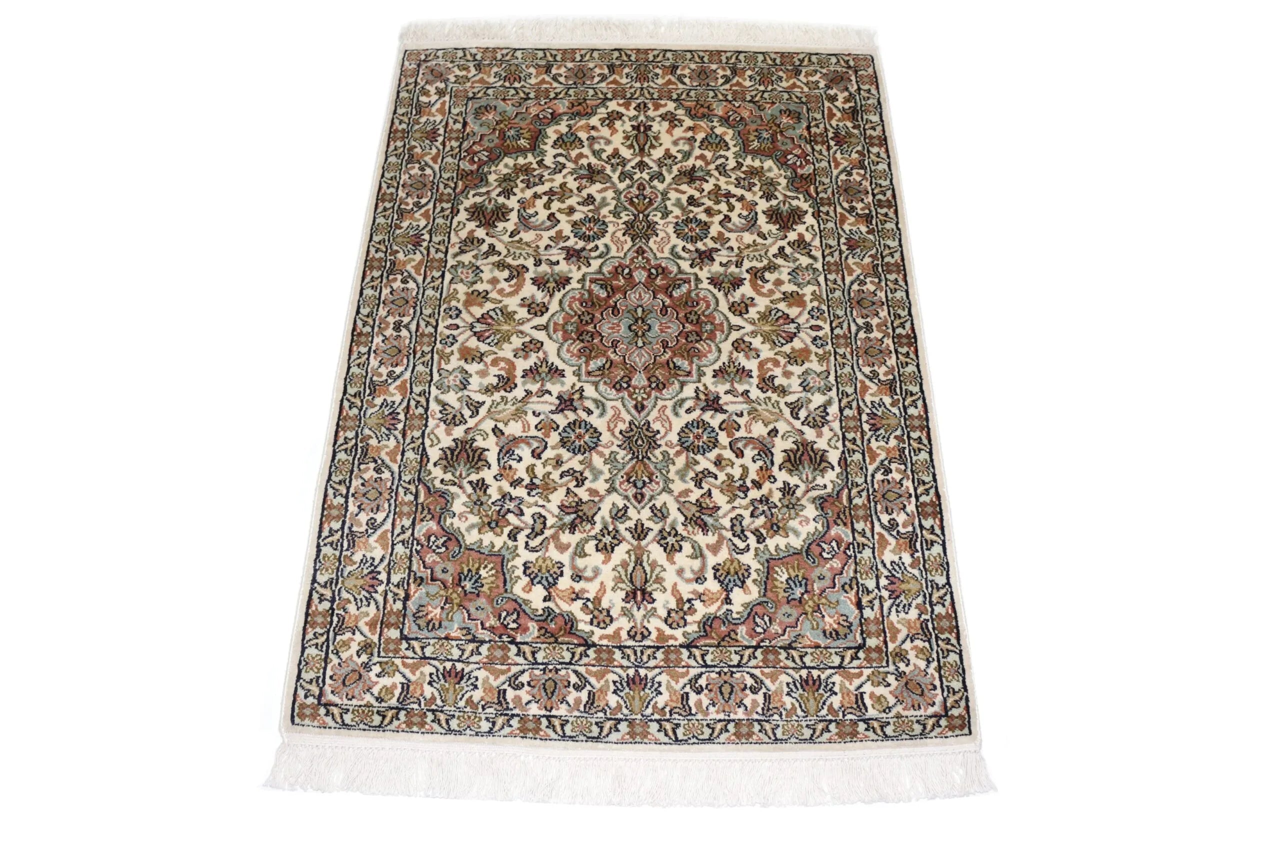 Kashmir silkki-matto 65 X 93 cm Aitomatto