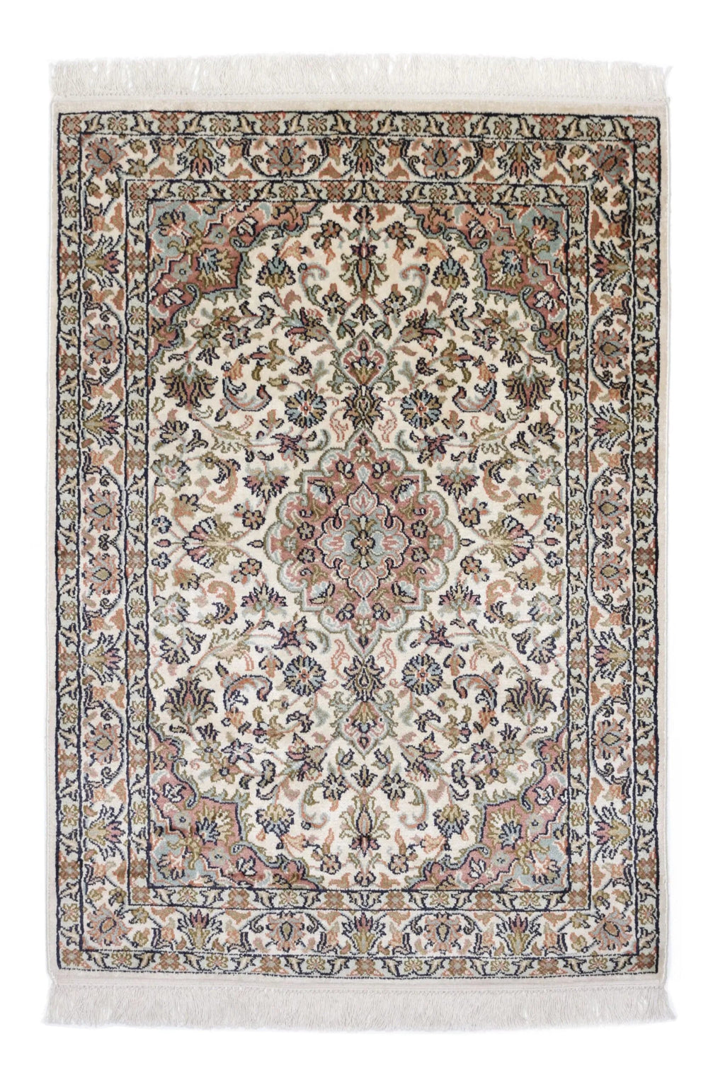 Kashmir silkki-matto 65 X 93 cm Aitomatto