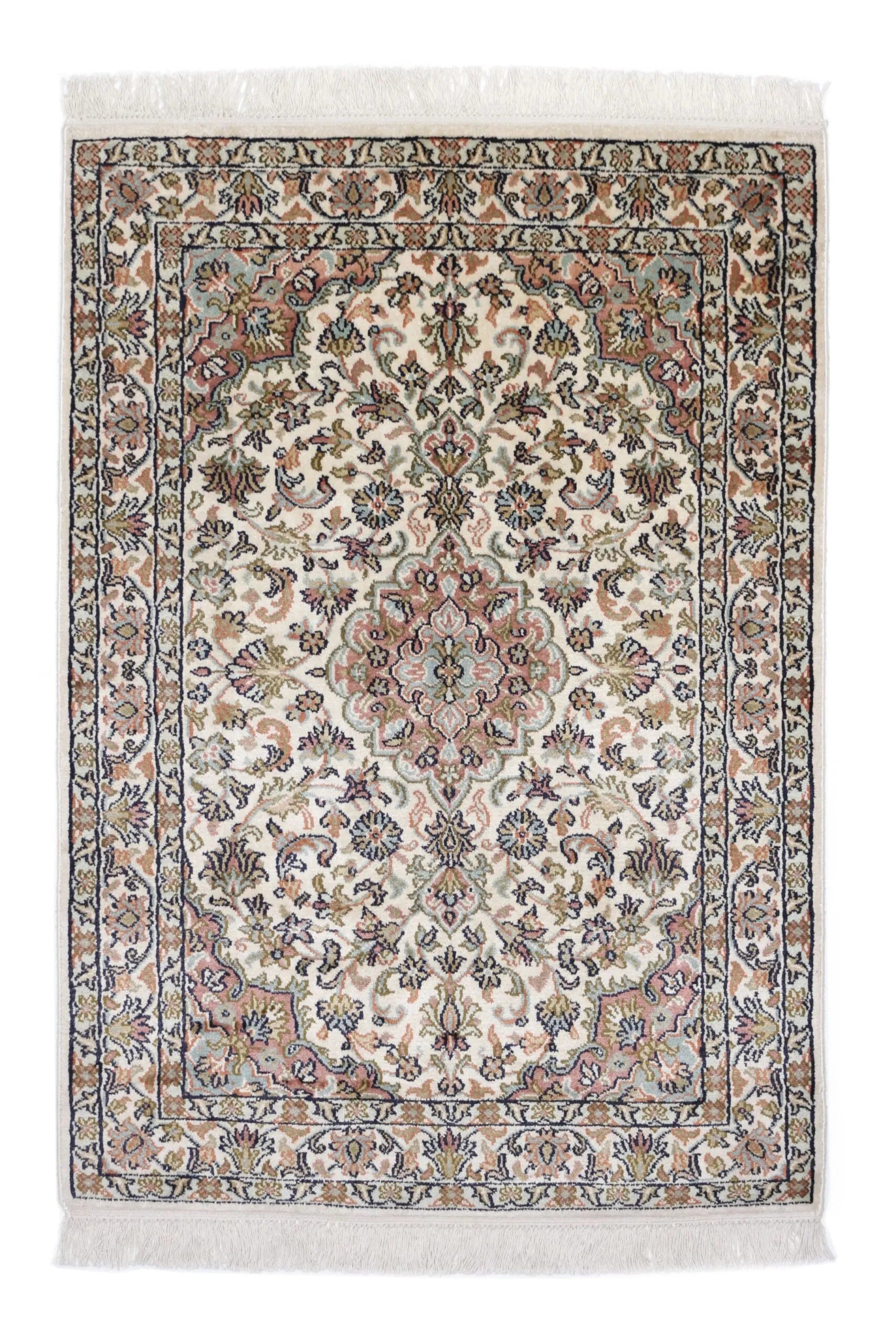 Kashmir silkki-matto 65 X 93 cm Aitomatto