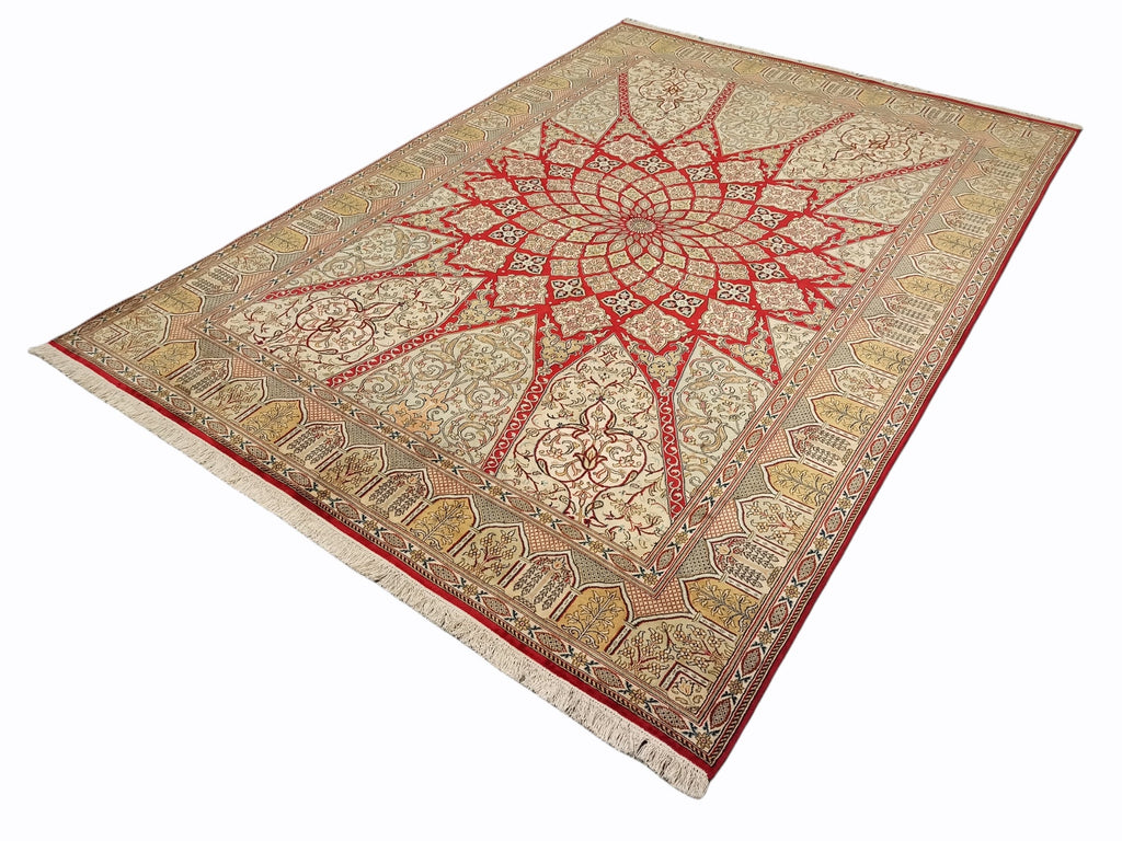 Kashmir silkki-matto 174 X 245 cm Aitomatto