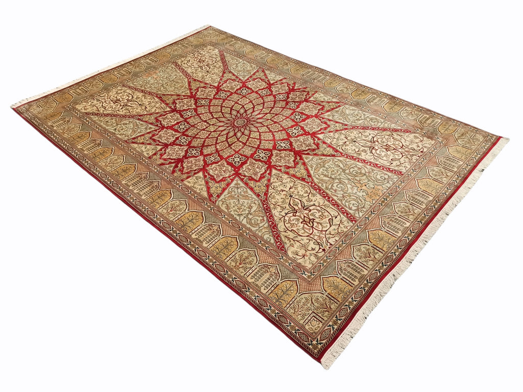 Kashmir silkki-matto 174 X 245 cm Aitomatto