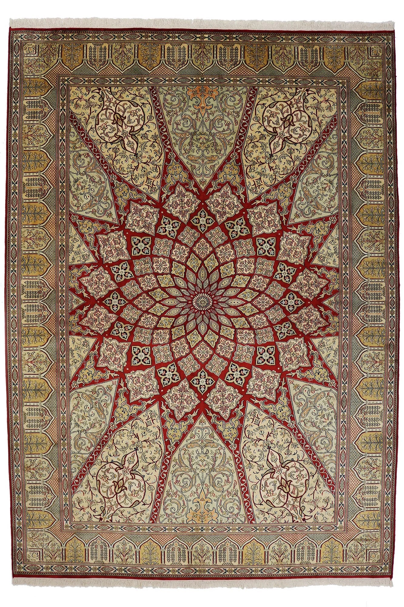 Kashmir silkki-matto 174 X 245 cm Aitomatto