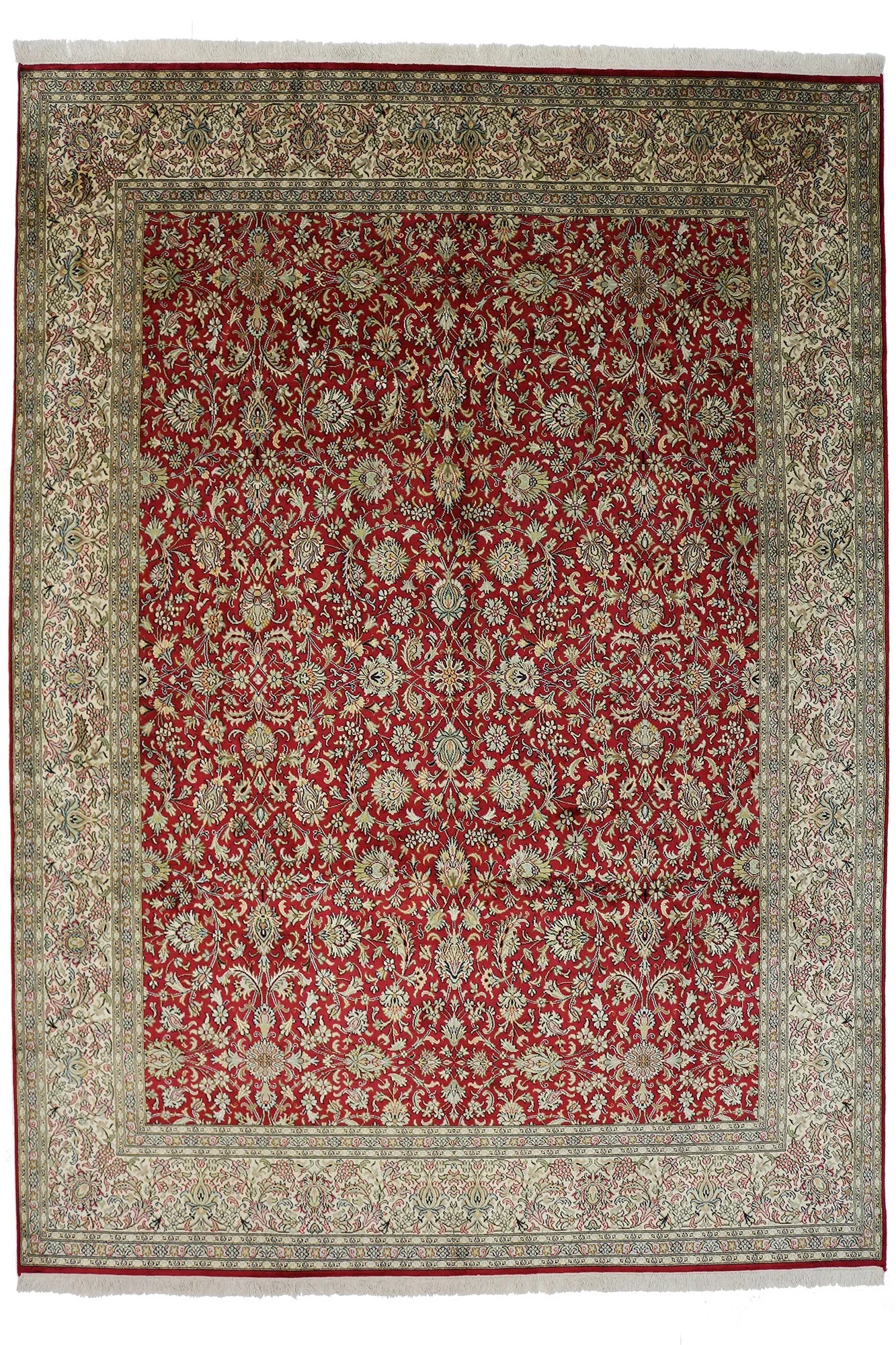 Kashmir silkki-matto 189 X 264 cm Aitomatto