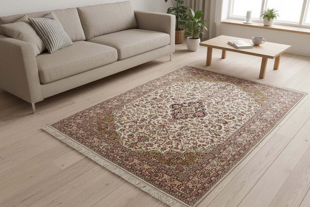 Kashmir silkki-matto 92 X 151 cm