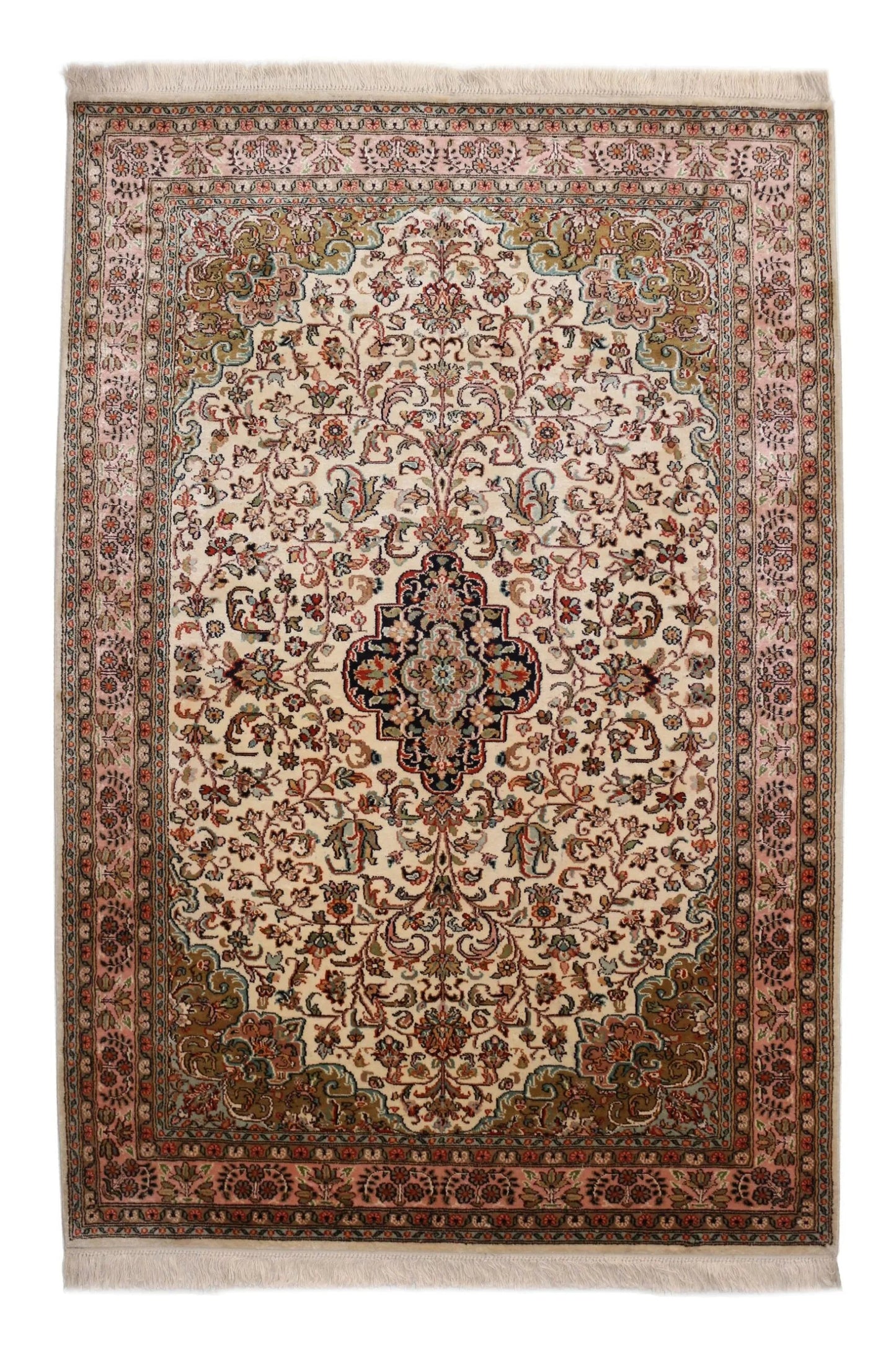 Kashmir silkki-matto 92 X 151 cm Aitomatto