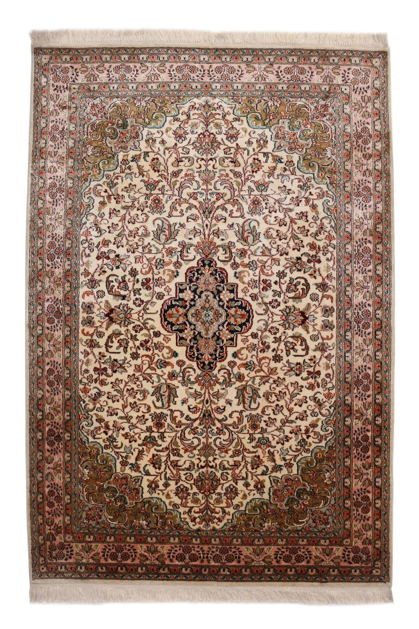 Kashmir silkki-matto 92 X 151 cm Aitomatto