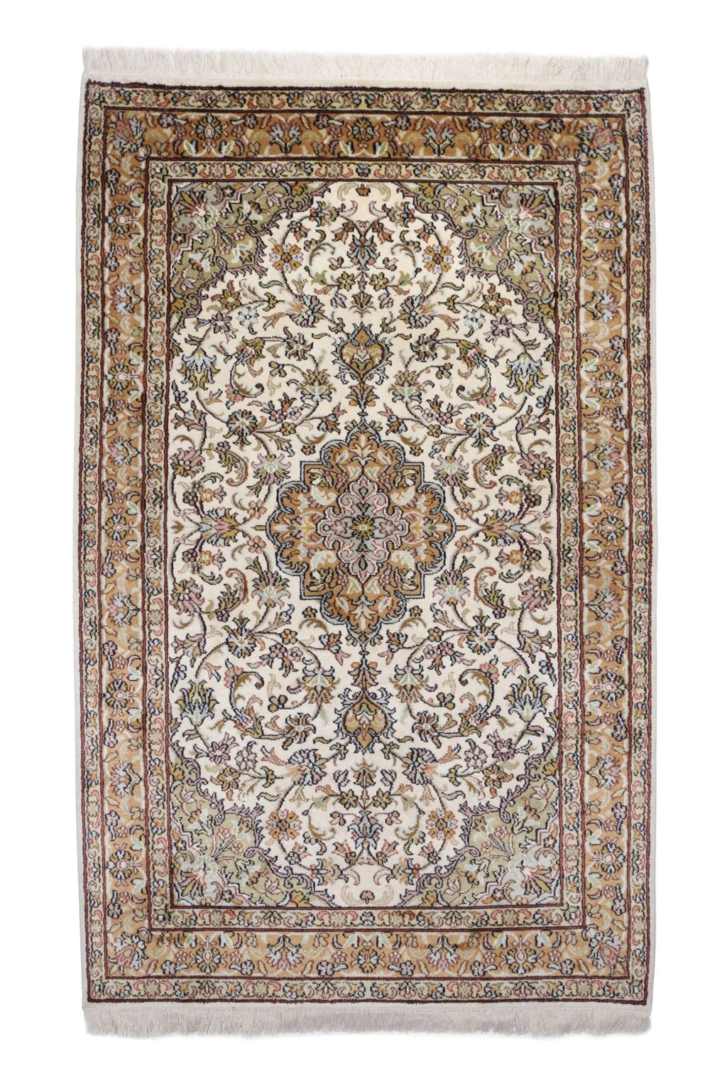 Kashmir silkki-matto 94 X 150 cm Aitomatto