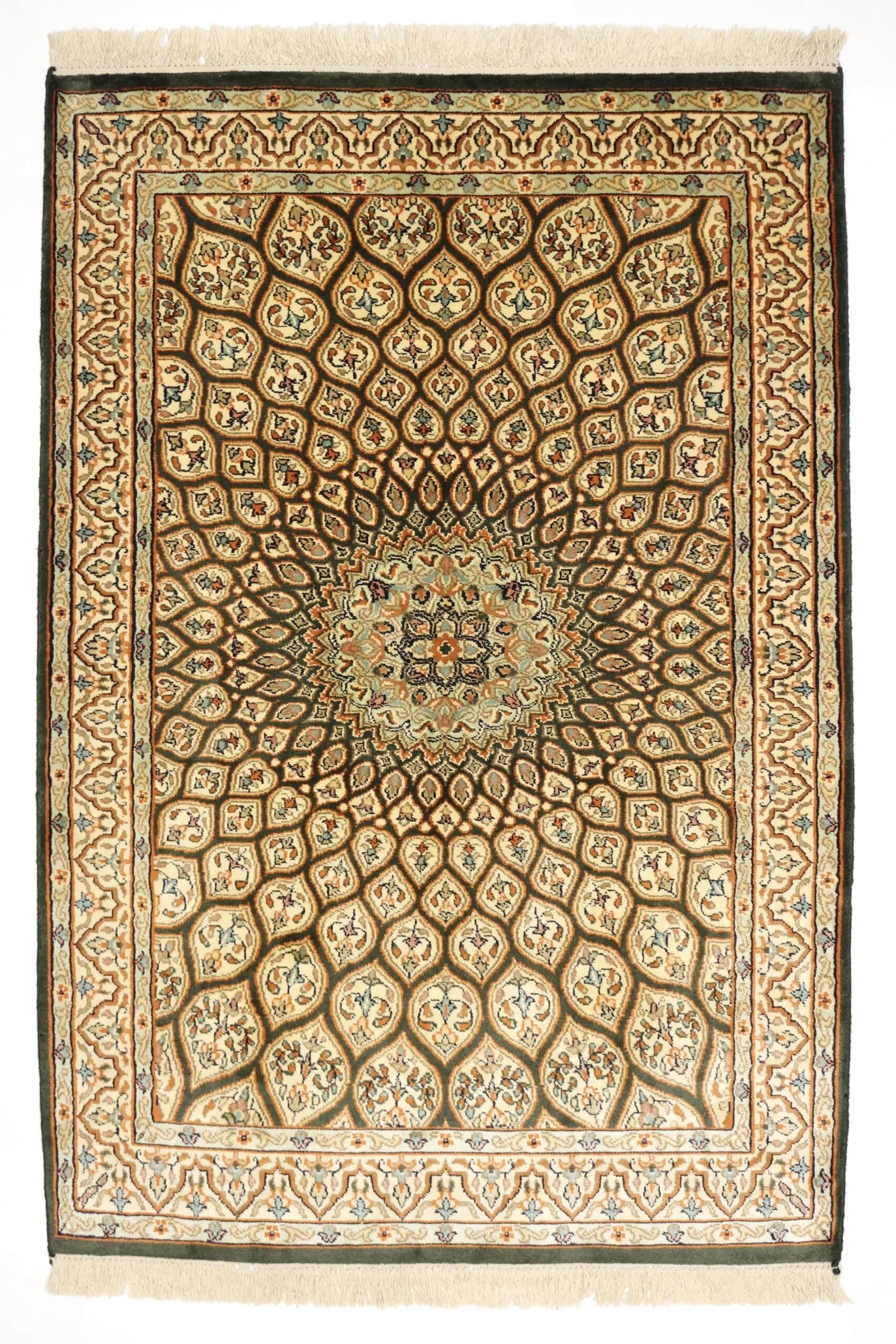 Kashmir silkki-matto 64 X 94 cm Aitomatto