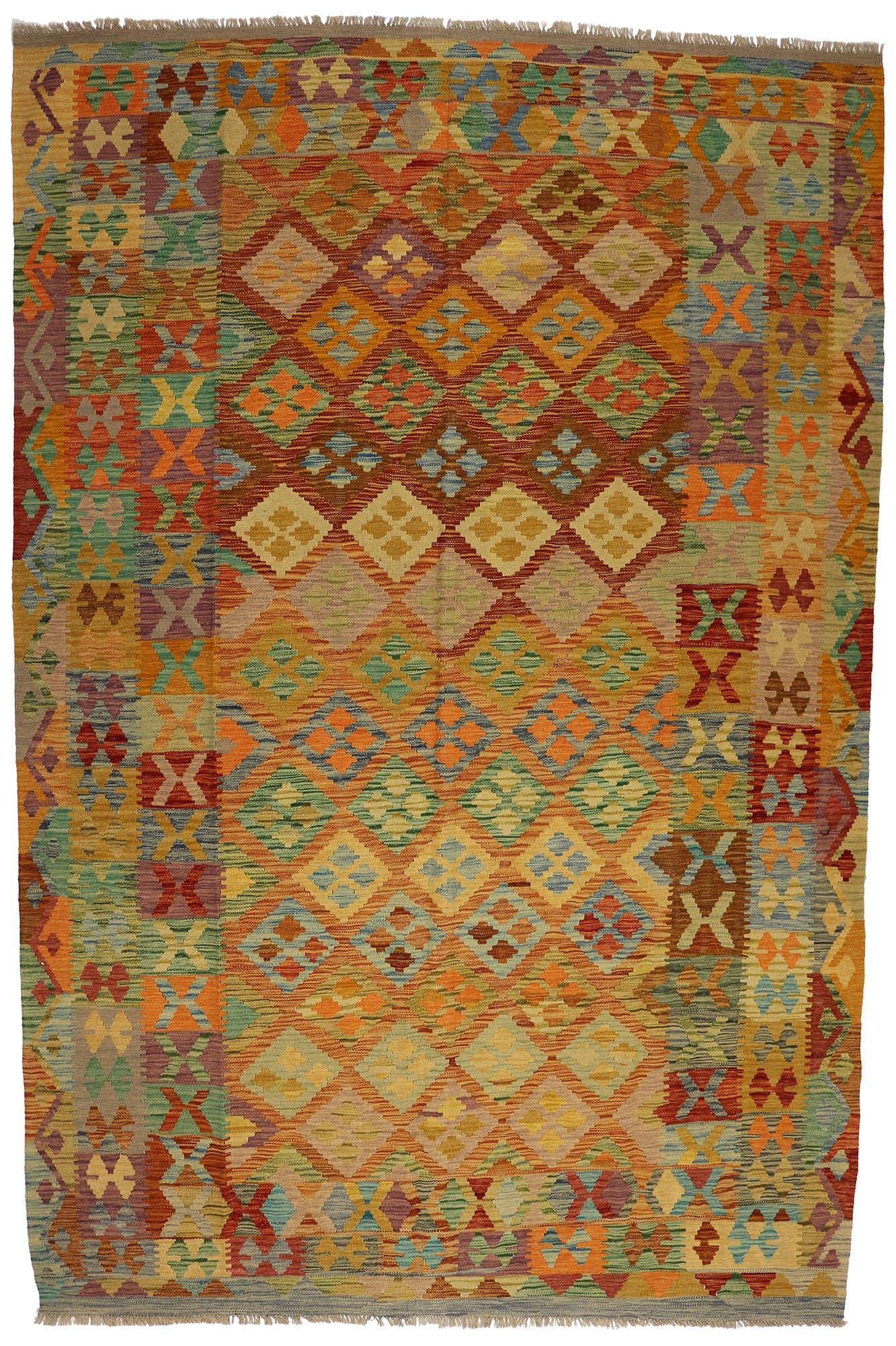 Kelim-matto 193 X 292 cm Aitomatto