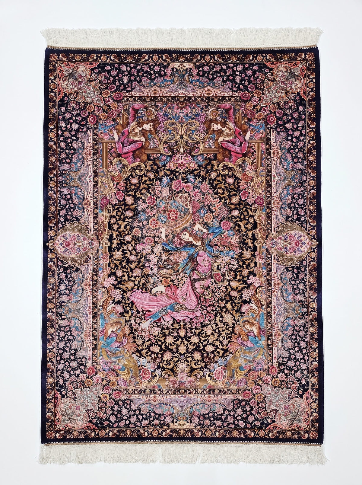Kashan silkki-matto 100 X 145 cm
